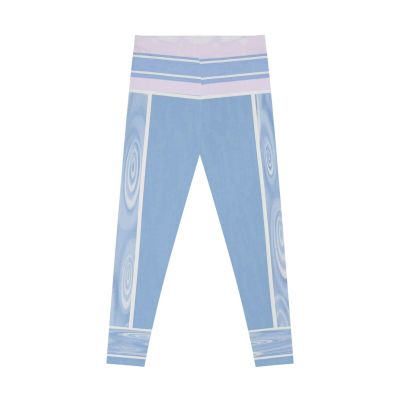 Trendy Stretchy Leggings, Water-Inspired Workout Pants, Yoga Wear, Casual